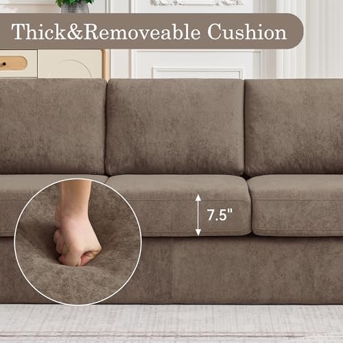 Boneless Couch Sets, Modern 3 Seater Sofa - Image 3