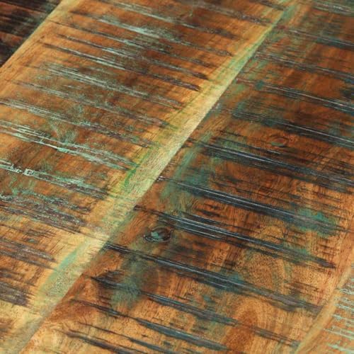 vidaXL Solid Reclaimed Wood Nesting Tables – Handmade Round End Tables in Mixed - Image 5