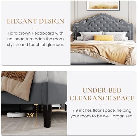 SHA CERLIN Full Size Bed Frame - Image 7