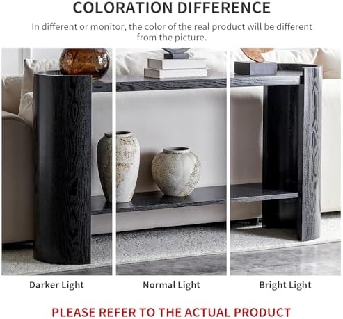 53" Console Table for Entryway, 2-Tier Sofa Entrance Table - Image 6