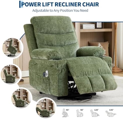 Garvee Oversized Power Lift Recliner Chair - Image 6