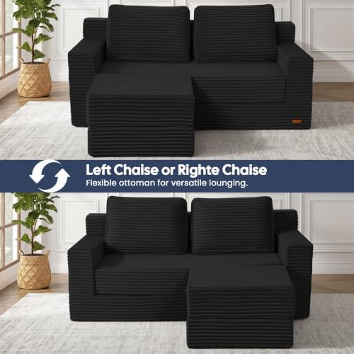 COMAX Futon Sofa Bed, Convertible Sofa Bed, Folding Boneless Couches - Image 4