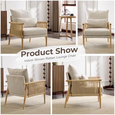 Karl home Cozy Chenille Accent Chair - Image 5