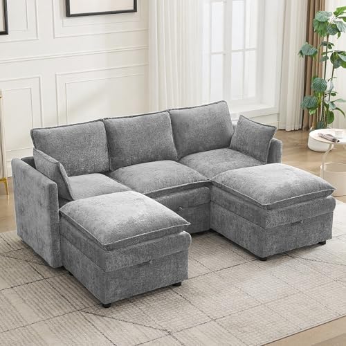 80" Cloud Modular 3 Seater Sofa by Abbrevi