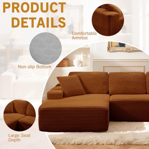 Modular Sectional Sofa, Convertible Sofa Bed, No Assembly Required Cloud Couch - Image 6