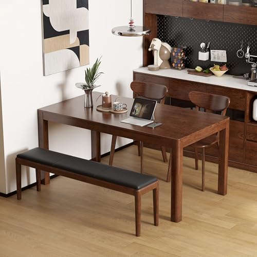 55.1'' Leather Upholstered Dining Bench - Image 3