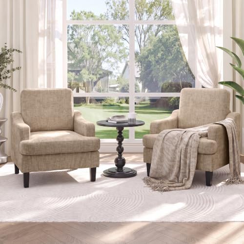 Garvee 2Pcs Accent Chair, Upholstered Armchair by Garvee