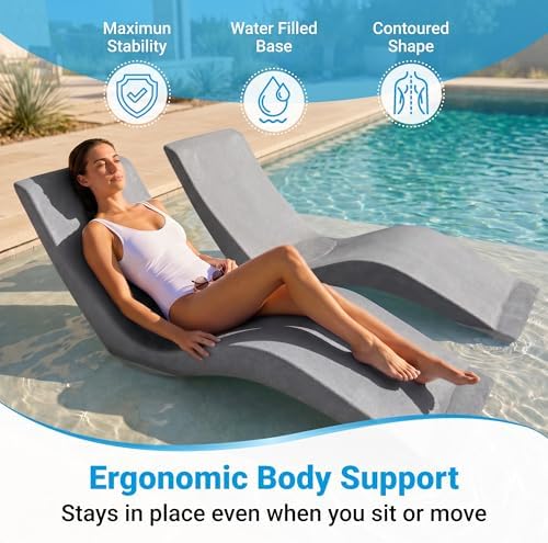 Aqua Outdoors Pool Lounge Chairs, Pool Chairs - Image 3
