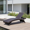 Folding Patio Chaise Lounge, Foldable Long Reclining Patio Seating Chairs by Asifom