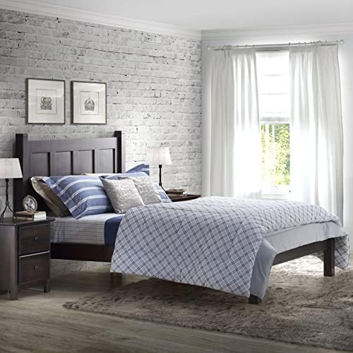 Grain Wood Furniture Shaker Solid Wood Platform Bed, Twin Size - Image 3