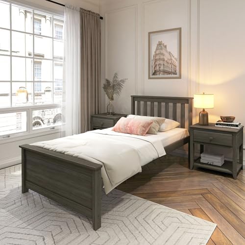 Plank+Beam Solid Wood Twin Bed Frame, Platform Bed by PlankBeam