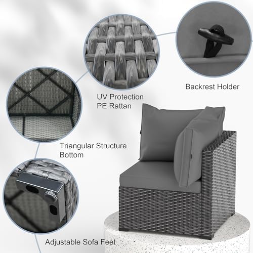 Patio Furniture Set with Fire Pit Table - Image 2