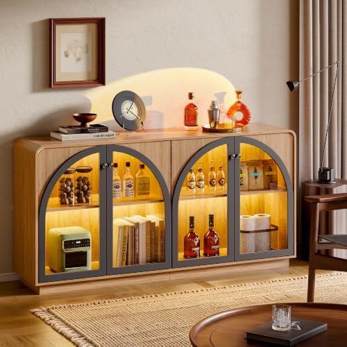 Sideboard Buffet Cabinet with Storage, Credenza Storage Cabinet by Unknown