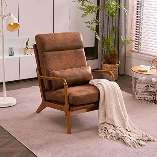Karl home Accent Chair High Back Mid-Century Modern by Karlhome