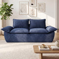 56" Boneless Loveseat, 2-Seater Boneless Sofa by AOLVDOW