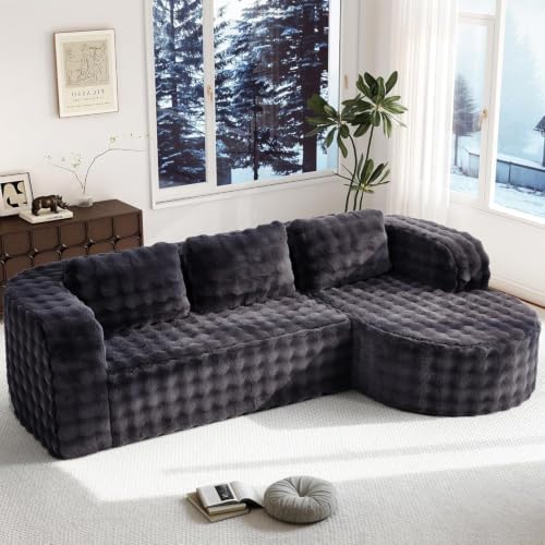 Hobestluk Boneless Couch Modular Sectional Sofa L-Shape Lounge Cloud Couch by YourHomeDeservesMore
