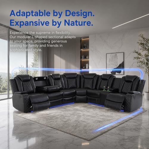 Power Recliner Sofa Sectional - Image 3