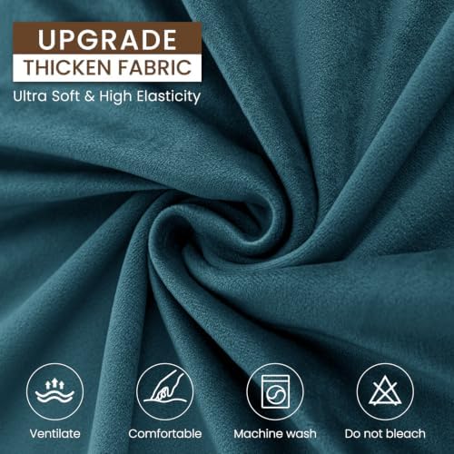 XINEAGE 3-Piece Velvet Sofa Cover, Couch Covers - Image 5