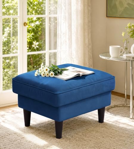 Welzona Velvet Ottoman - Image 4