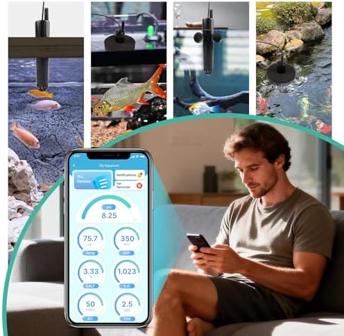 kactoily Long-Range WiFi Aquarium Water Quality Monitor – 7 Parameter Digital - Image 6