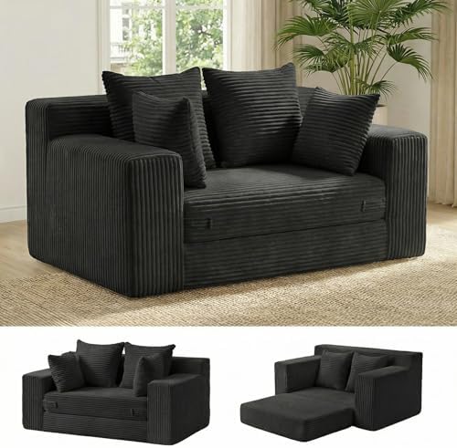 cidludto Boneless Couch Loveseat Sleeper, Convertible Sofa Bed Folding Couch by Cidludto