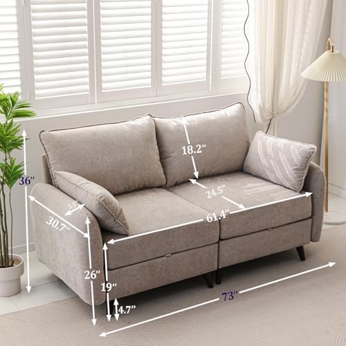 Rexulqo 73'' Modular Sectional Couch - Image 2