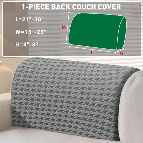 MAXIJIN Couch Cushion Covers for Sectional Sofa, Stretch Sofa Cushion Cover - Image 2