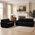 2 Pieces Chenille Sofa Sets w/Comfortable Back Cushions by ACMEASE