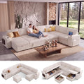 WEUP 130" Modular Sectional Sleeper Sofa by Unknown