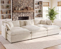 111.5" Modular Sectional Sofa, 6 Seater Cloud Couch by VEPXXP
