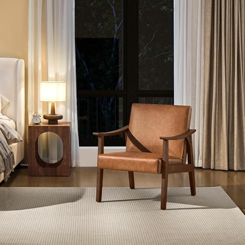 Yaheetech Accent Chair, Mid-Century Armchair - Image 2