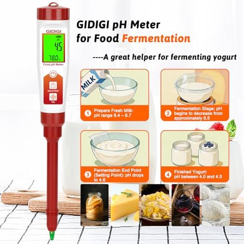 Digital pH Tester for Food, Fermentation pH Test for Sourdough Bread - Image 4