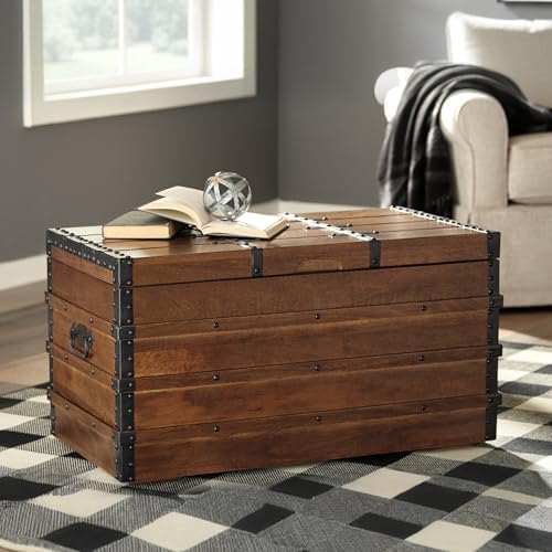 Signature Design by Ashley Storage Trunk Coffee Table - Image 2