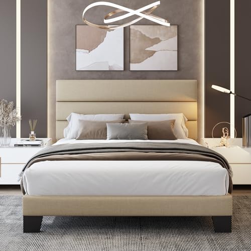 WEEWAY Full Size Fabric Bed Frame - Image 3