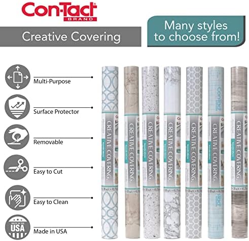 Con-Tact Brand Creative Covering, Self-Adhesive Shelf Liner, Marble White - Image 5