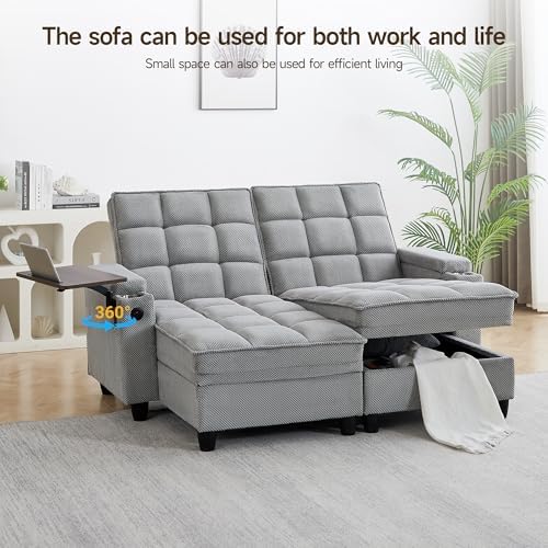 70.9" Chaise Lounge Chair Indoor, Oversized Boucle Upholstered Sofa Bed - Image 6