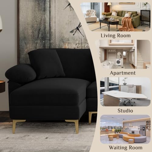OUYESSIR 128" U-Shaped Sectional Couch - Image 5