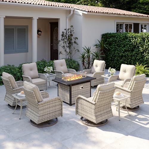 13Pcs Patio Rocking Swivel Chair by MuphyersPatioFurniture