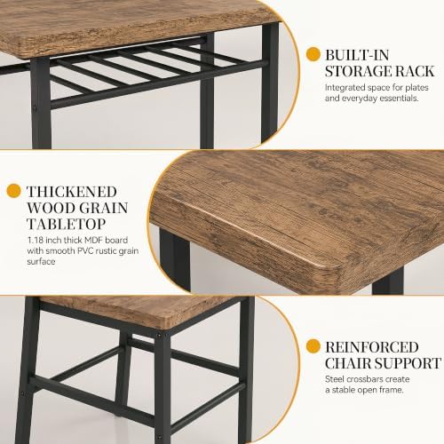 Shahoo 3-Piece Dining Table Set - Image 6