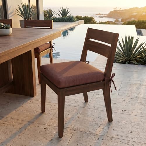 RSH DECOR: Sunbrella Foam Chair Cushions Set of 2 | 18" x 17.5" x 2" | - Image 2
