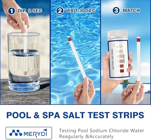 Saltwater Pool Test Strips, 0-8000 ppm, Salt Test Strips - Image 2