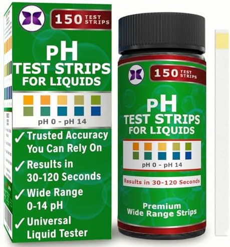 Just Fitter Alkaline Water pH Test Strips. Testing Kit by JustFitter