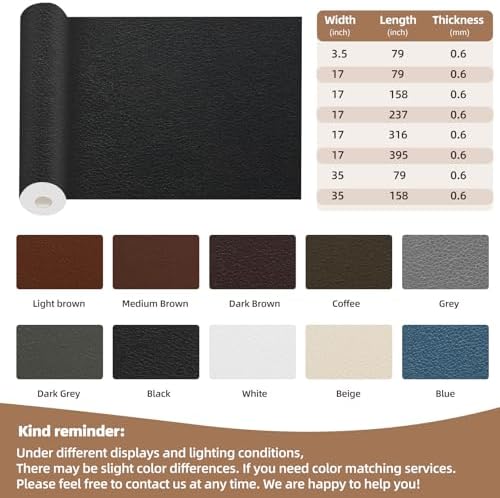 Shagoom Leather Repair Kits, Large Vinyl Repair Patch - Image 2