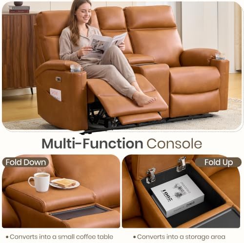 Power Recliner Loveseat, Electric Reclining Sofa - Image 5