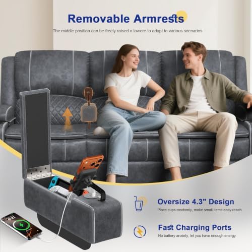 3 Seater Reclining Sofa, Recliner Sofa - Image 6