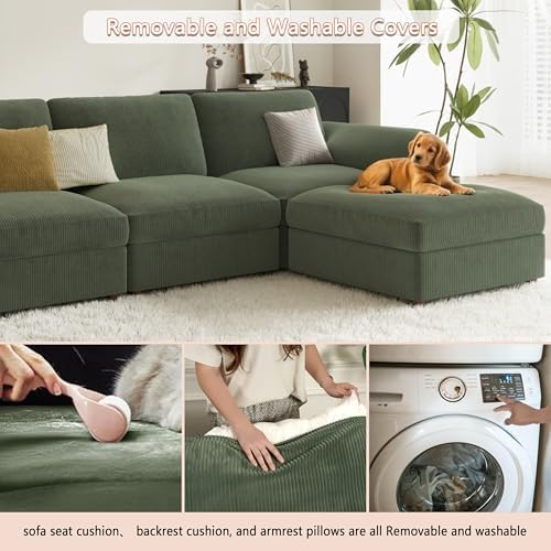 EASE MOOSE Sectional Modular Sofa, Oversized L Shape Sectional Couch - Image 6