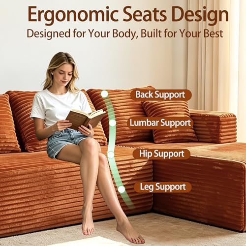 118 Inch Modular U-Shaped Sectional Couch - Image 6