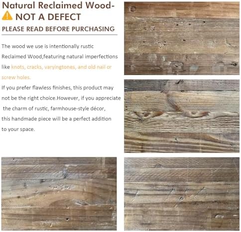 HOKYHOKY Reclaimed Solid Wood Bench-43.3" Entryway Bench - Image 3