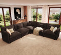 ELUCHANG 114" Oversized V Shaped Modular Sectional Sofa Couch, Comfy Cloud Couch by ELUCHANG