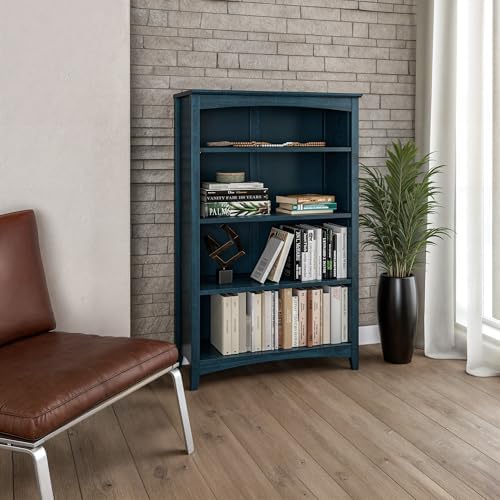 Camaflexi Shaker Style 4 Shelf Bookcase/Solid Wood / 48" High/Adjustable - Image 2